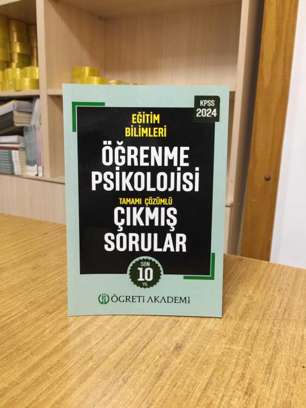 2024 KPSS Eğitim Bilimleri Öğrenme Psikolojisi Tamamı Çözümlü Çıkmış Sorular (Roman Boy) Öğreti Akademi