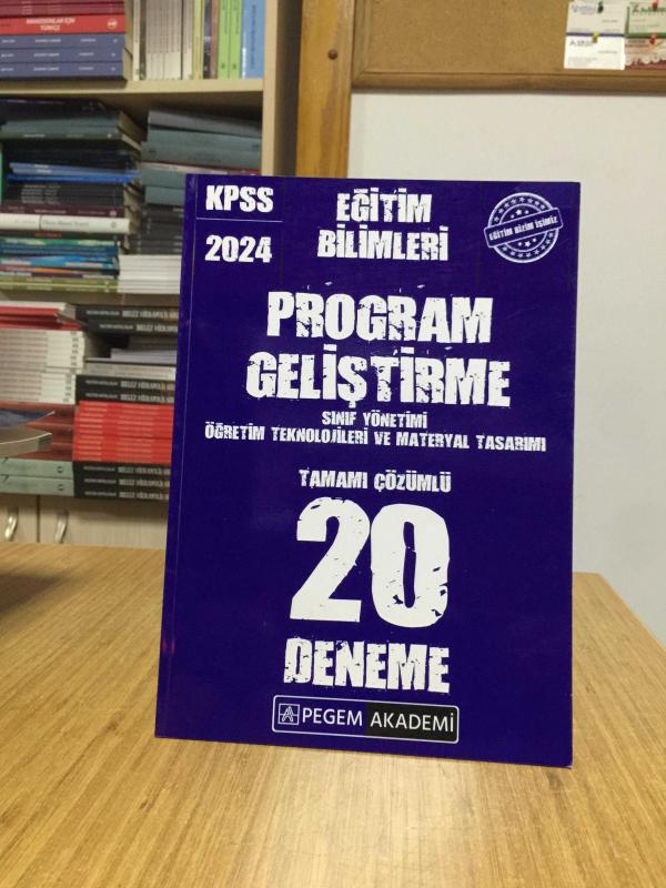 2024 KPSS Eğitim Bilimleri Program Geliştirme 20 Deneme Pegem Akademi Yayınları