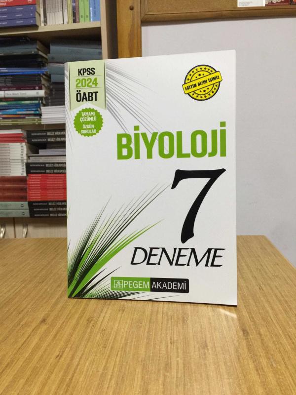 2024 KPSS ÖABT Biyoloji Öğretmenliği Tamamı Çözümlü 7 Deneme Pegem Akademi Yayıncılık