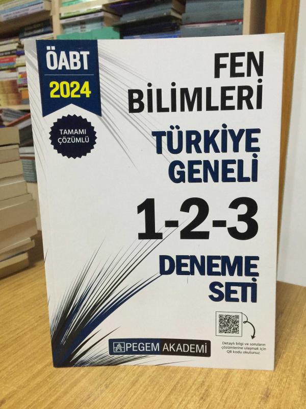 2024 KPSS ÖABT Fen Bilimleri Tamamı Çözümlü Türkiye Geneli 1-2-3 (3'lü Deneme Seti) Pegem Akademi Yayıncılık