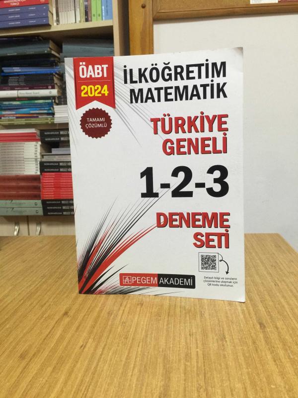 2024 KPSS ÖABT İlköğretim Matematik Tamamı Çözümlü Türkiye Geneli 1-2-3 (3'lü Deneme Seti) Pegem Akademi Yayıncılık