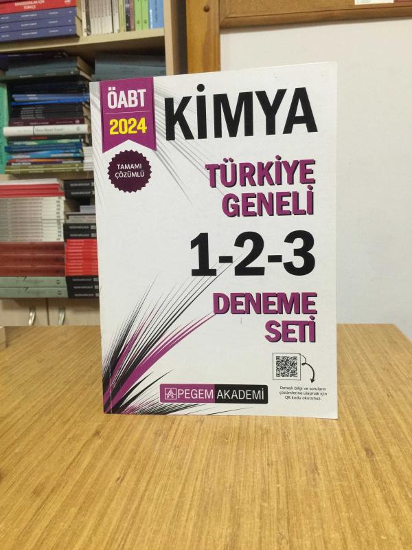 2024 KPSS ÖABT Kimya Tamamı Çözümlü Türkiye Geneli 1-2-3 (3'lü Deneme Seti) Pegem Akademi Yayıncılık