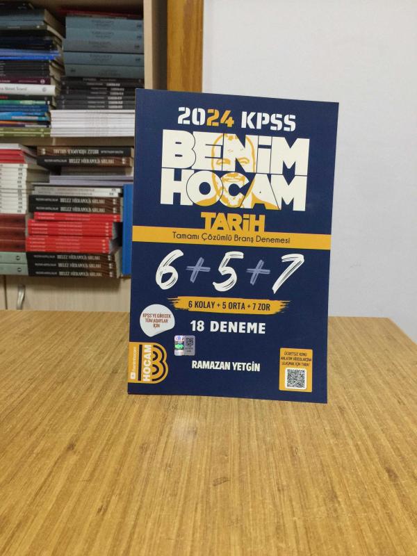 2024 KPSS Tarih Tamamı Çözümlü 6+5+7 Deneme Benim Hocam Yayınları