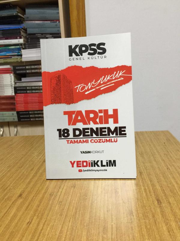 2024 KPSS Tonyukuk Tarih Tamamı Çözümlü 18 Deneme Yediiklim Yayınları
