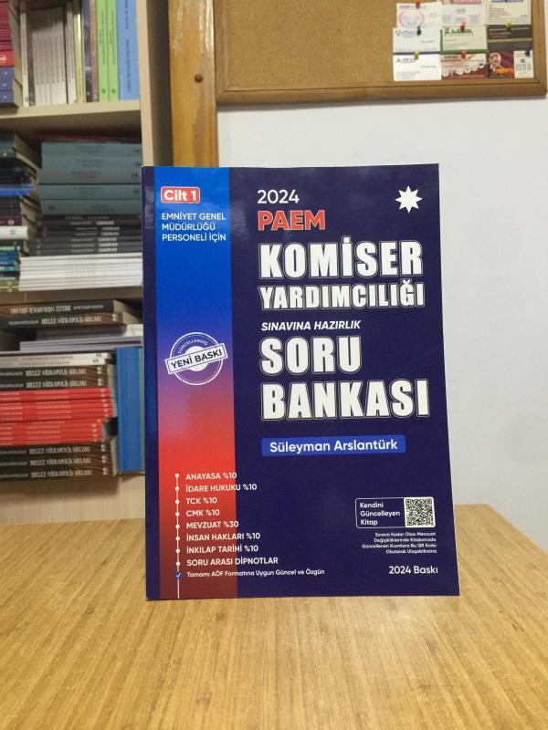 2024 PAEM Komiser Yardımcılığı Sınavına Hazırlık Soru Bankası (1.Cilt)