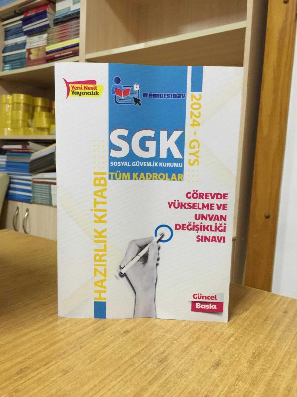 2024 SGK GYS Hazırlık Kitabı Memur Sınav
