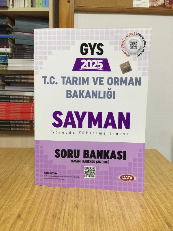 2025 GYS Tarım ve Orman Bakanlığı Sayman Soru Bankası Data Yayınları
