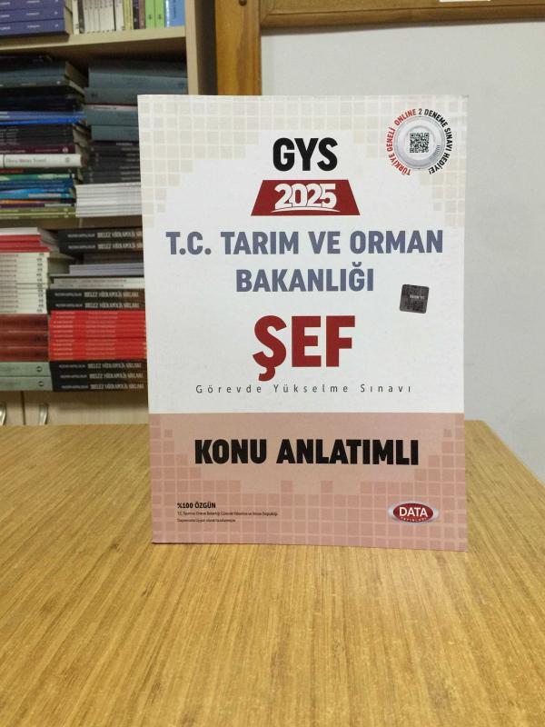 2025 GYS Tarım ve Orman Bakanlığı Şef Konu Anlatımlı Data Yayınları