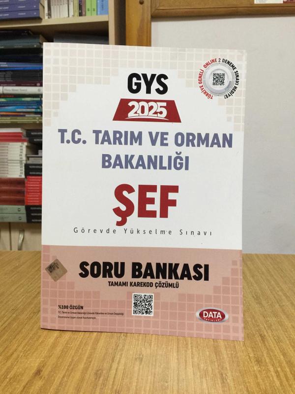 2025 GYS Tarım ve Orman Bakanlığı Şef Soru Bankası Data Yayınları