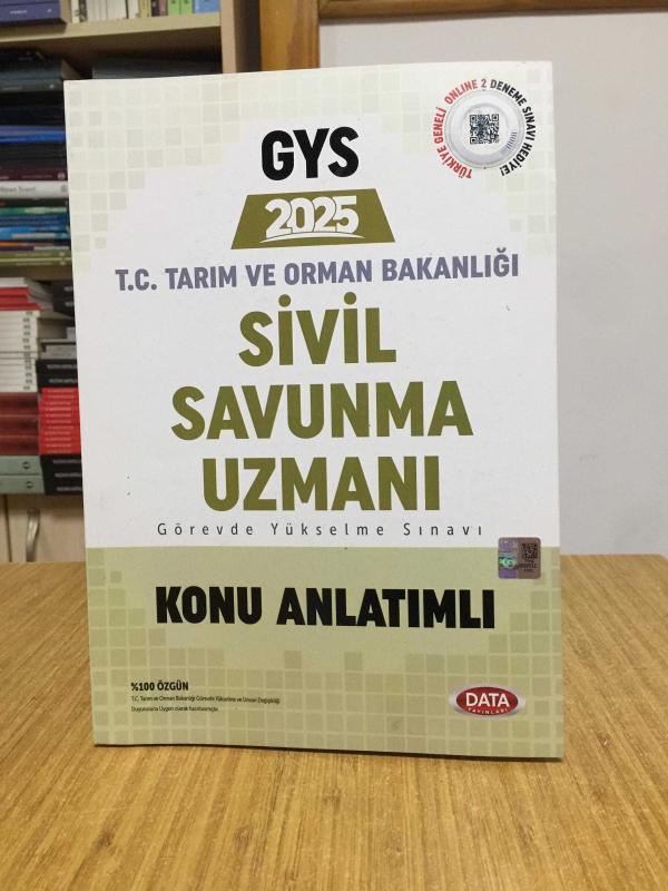 2025 GYS Tarım ve Orman Bakanlığı Sivil Savunma Uzmanı Konu Anlatımlı Data Yayınları
