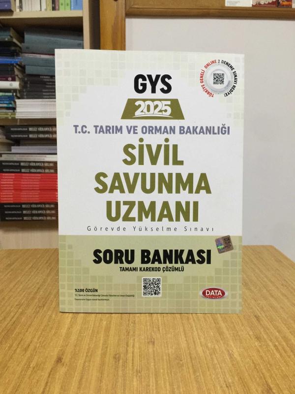 2025 GYS Tarım ve Orman Bakanlığı Sivil Savunma Uzmanı Soru Bankası Data Yayınları