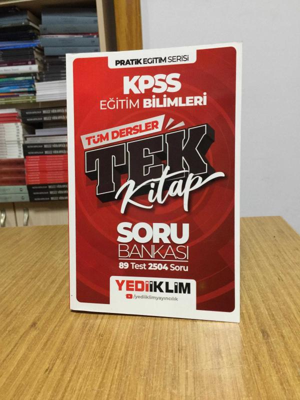 2025 KPSS Eğitim Bilimleri Tüm Dersler Tek Kitap Soru Bankası Yediiklim Yayınları