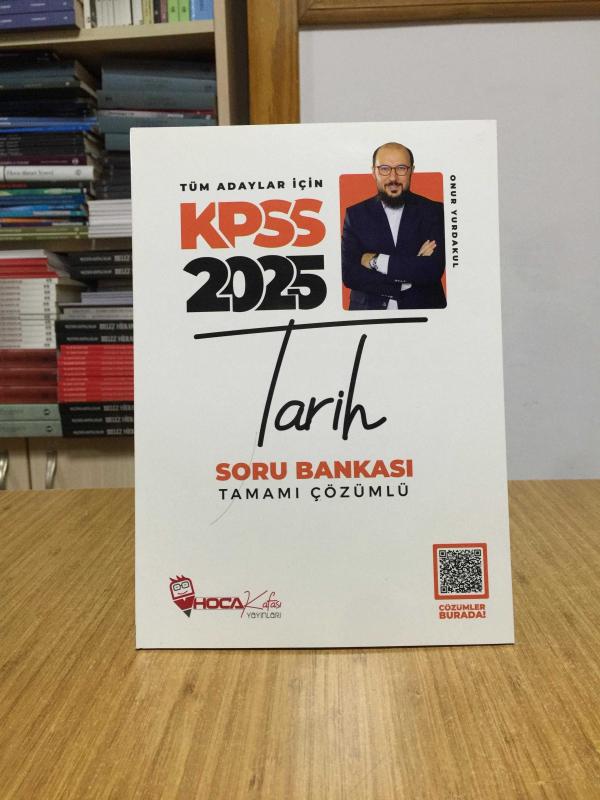 2025 KPSS Tarih Tamamı Çözümlü Soru Bankası Hoca Kafası Yayınları