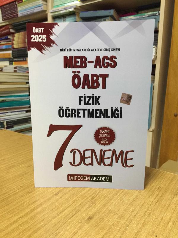 2025 MEB AGS ÖABT Fizik Öğretmenliği Tamamı Çözümlü 7 Deneme Pegem Yayınları