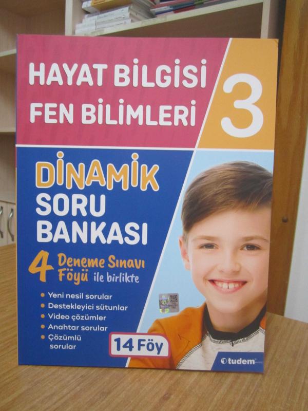3.Sınıf Hayat Bilgisi Fen Bilimleri - Dinamik Soru Bankası 14 Föy / Tudem Yayınları