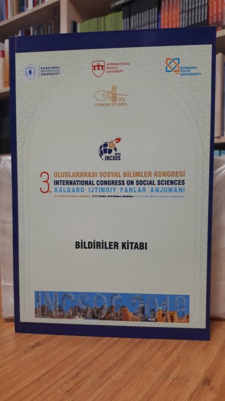 3. Uluslararası Sosyal Bilimler Kongresi Bildiriler Kitabı