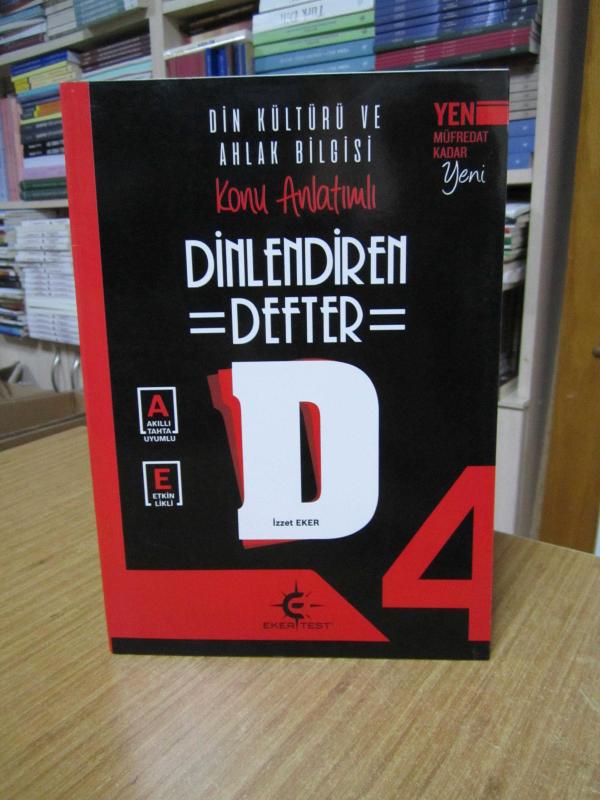 4. Sınıf Din Kültürü ve Ahlak Bilgisi Dinlendiren Defter Eker Test Yayınları