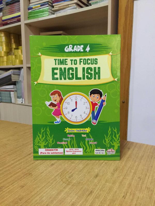 4. Sınıf Time to Focus English Angora Serisi Editör Yayınevi