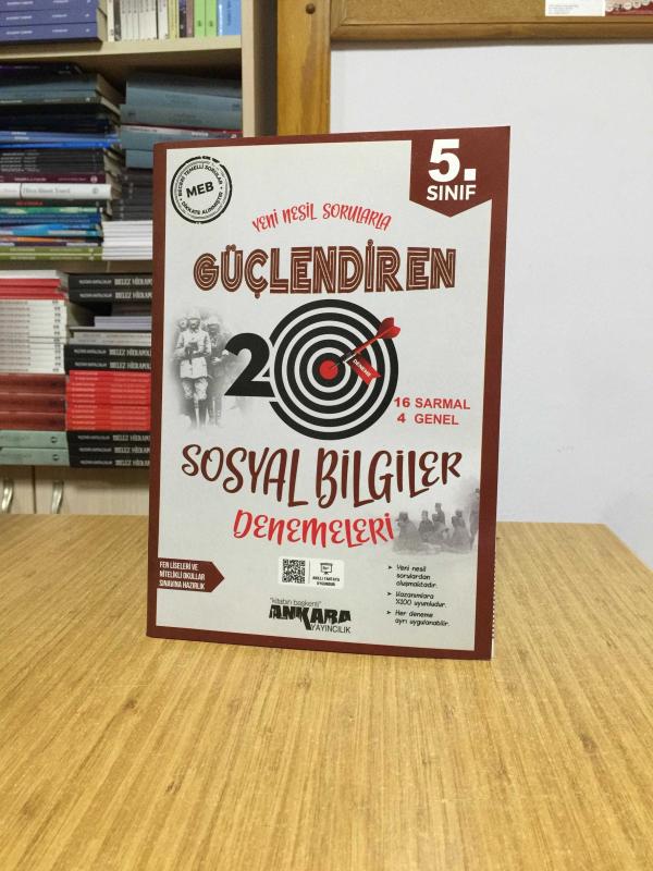 5. Sınıf Güçlendiren Sosyal Bilgiler 20 Deneme Sınavı Ankara Yayıncılık