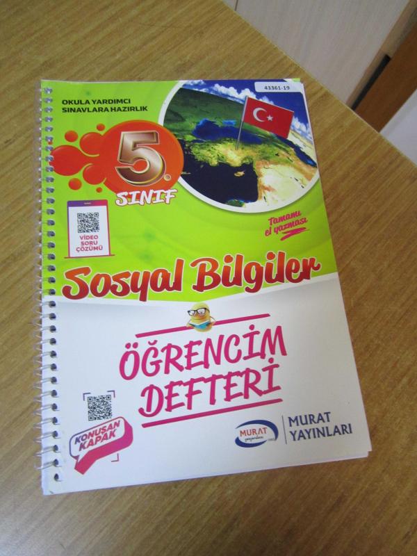 5.Sınıf Sosyal Bilgiler Öğrencim Defteri / Murat Yayınları