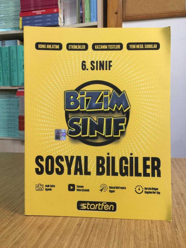 6. Sınıf BİZİM SINIF Sosyal Bilgiler / Startfen Yayınları