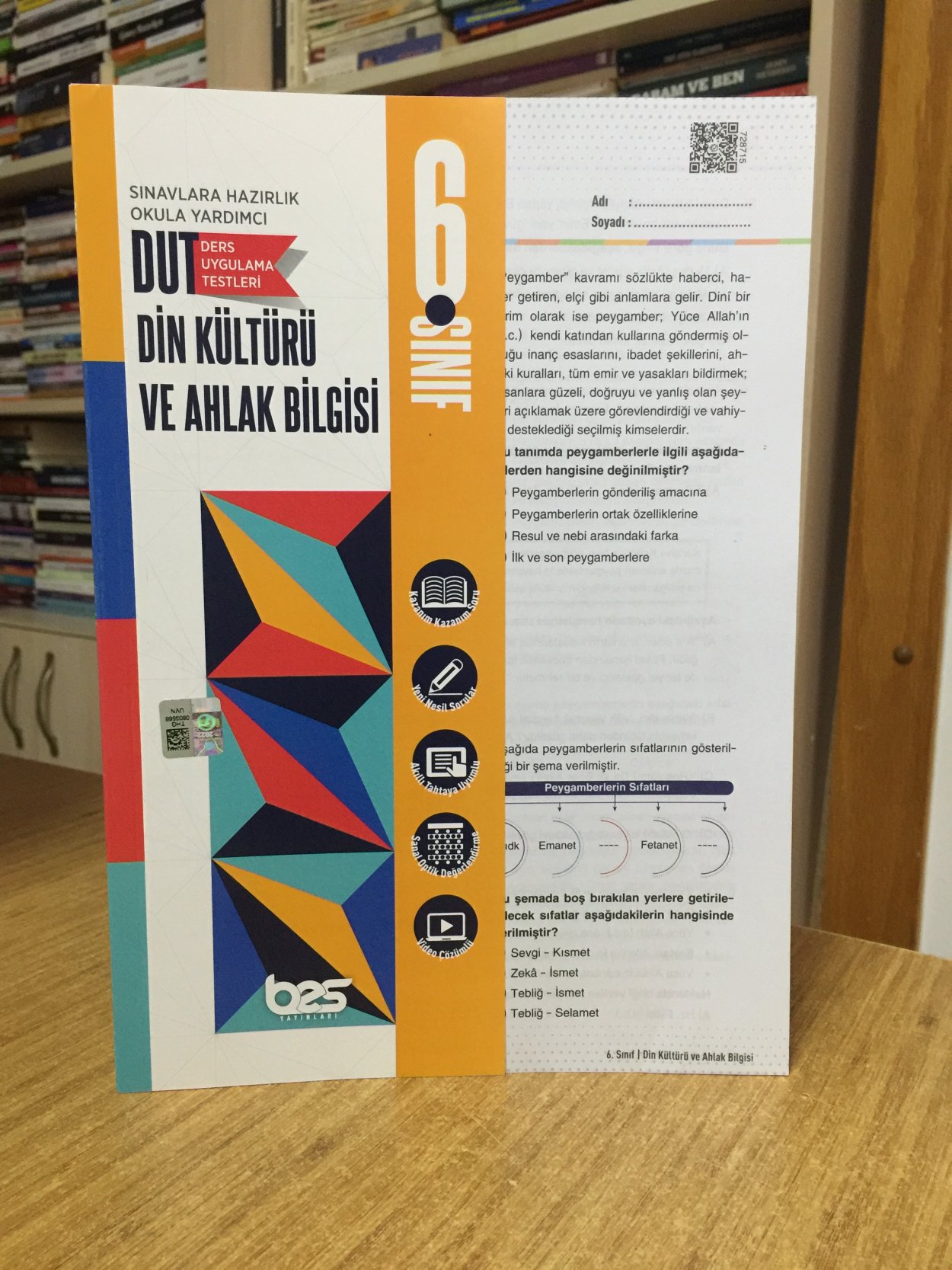 6. Sınıf DİN KÜLTÜRÜ VE AHLAK BİLGİSİ DUT Ders Uygulama Testleri Bes Yayınları