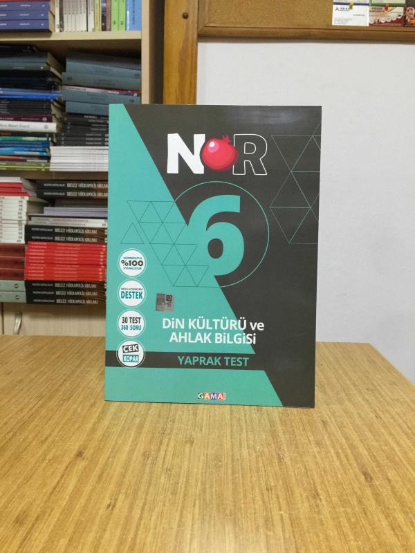 6. Sınıf NAR Din Kültürü ve Ahlak Bilgisi Tekrar Testleri Gama Yayınları