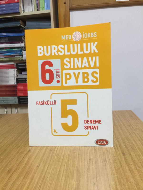 6. Sınıf PYBS Bursluluk Sınavı Fasiküllü 5 Deneme Sınavı Data Yayınları