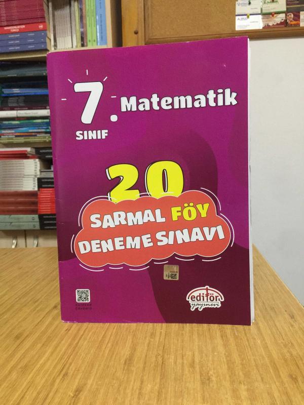 7. Sınıf Matematik 20 Sarmal Föy Deneme Sınavı Editör Yayınevi