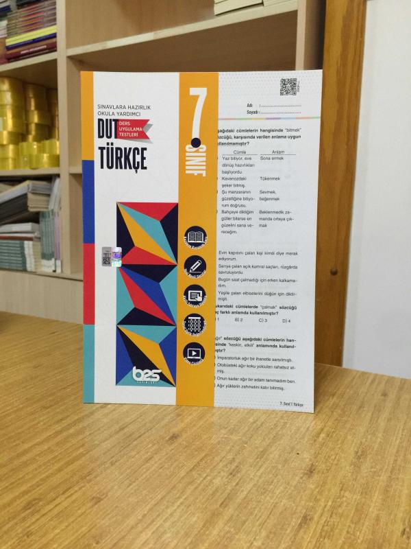 7. Sınıf TÜRKÇE DUT Ders Uygulama Testleri Bes Yayınları