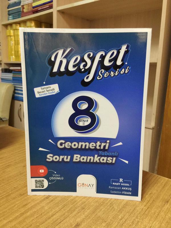 8. Sınıf LGS Keşfet Serisi Geometri Tabanlı Soru Bankası Günay Yayınları