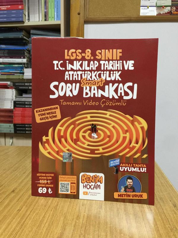 8. Sınıf LGS T.C İnkılap Tarihi ve Atatürkçülük Smart Soru Bankası Video Çözümlü Benim Hocam Yayınları