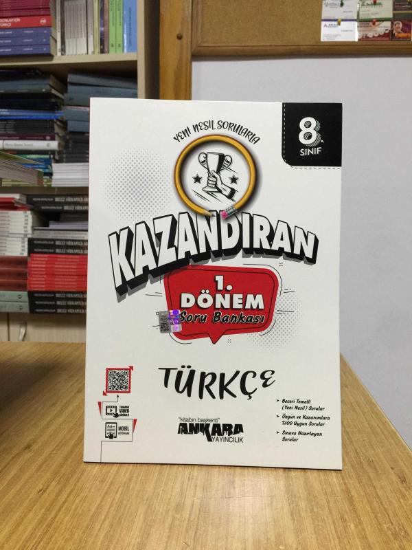 8. Sınıf LGS Türkçe 1. Dönem Kazandıran Soru Bankası Ankara Yayıncılık