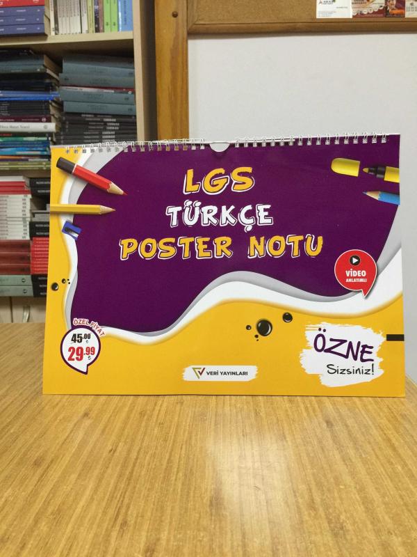 8.Sınıf LGS Türkçe Poster Notu Veri Yayınları
