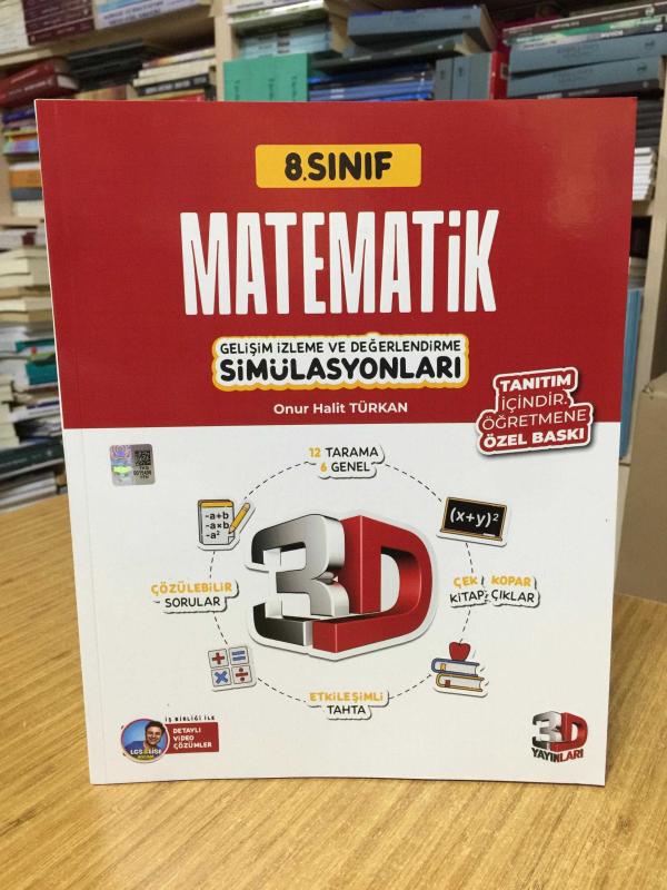 8. Sınıf Matematik Gelişim İzleme ve Değerlendirme Simülasyonları 3D Yayınları