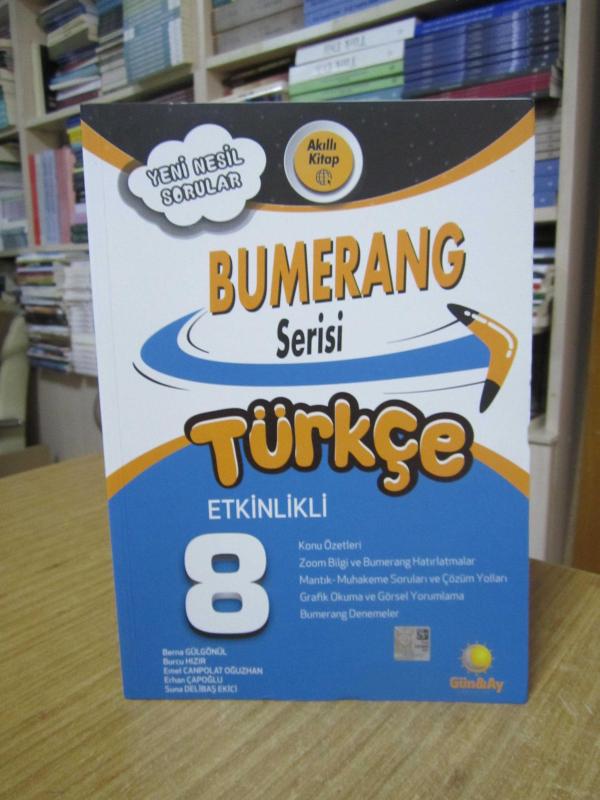 8. Sınıf Türkçe Etkinlikli Bumerang Serisi / Günay Yayınları