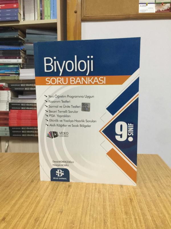 9. Sınıf Biyoloji Soru Bankası Video Çözümlü Bilgi Sarmal Yayınları
