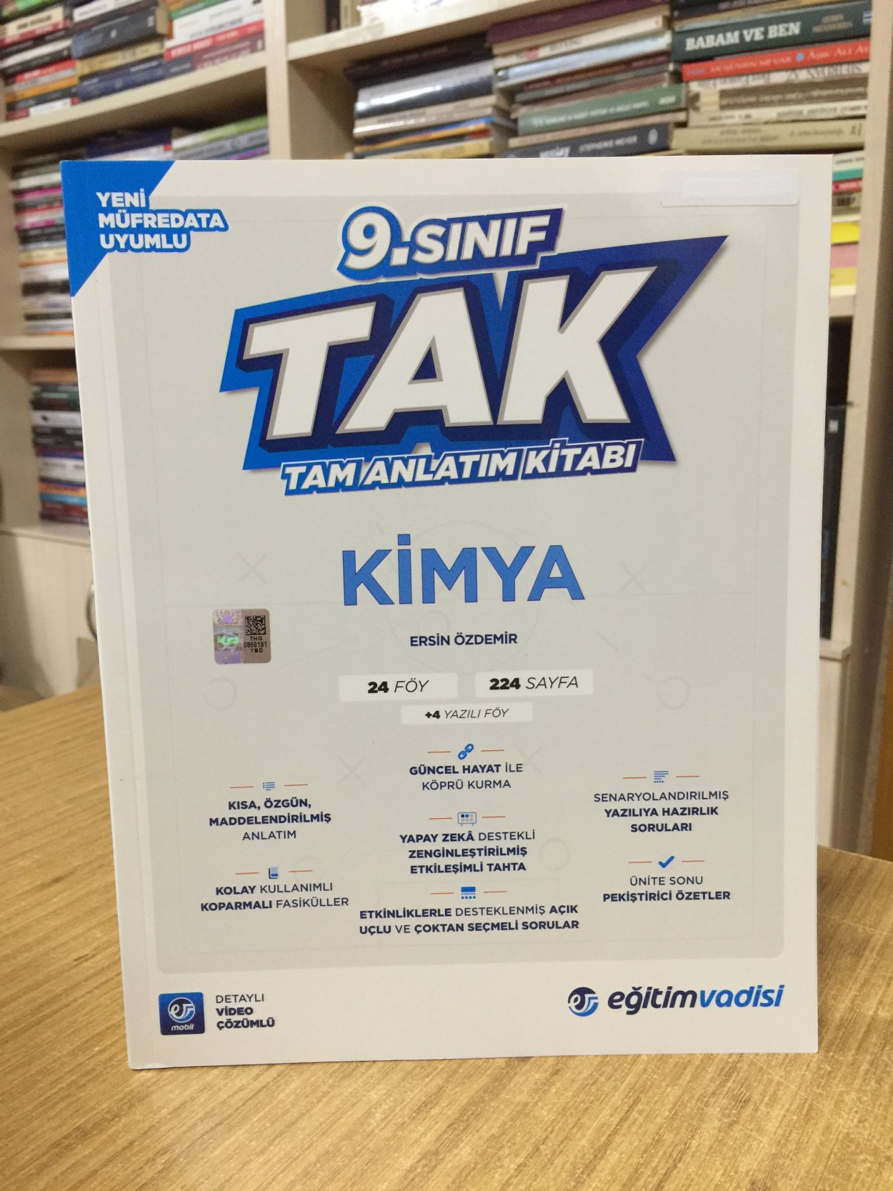 9. Sınıf Kimya Tam Anlatım Kitabı Eğitim Vadisi Yayınları 2025 