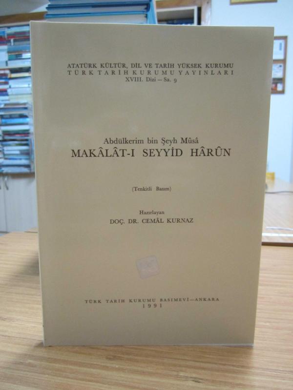 Abdülkerim bin Şeyh Musa Makalat-ı Seyyid Harun