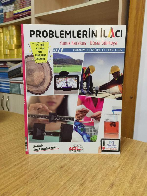 Acil Yayınları YKS TYT MSÜ KPSS Problemlerin İlacı Tamamı Çözümlü Testler