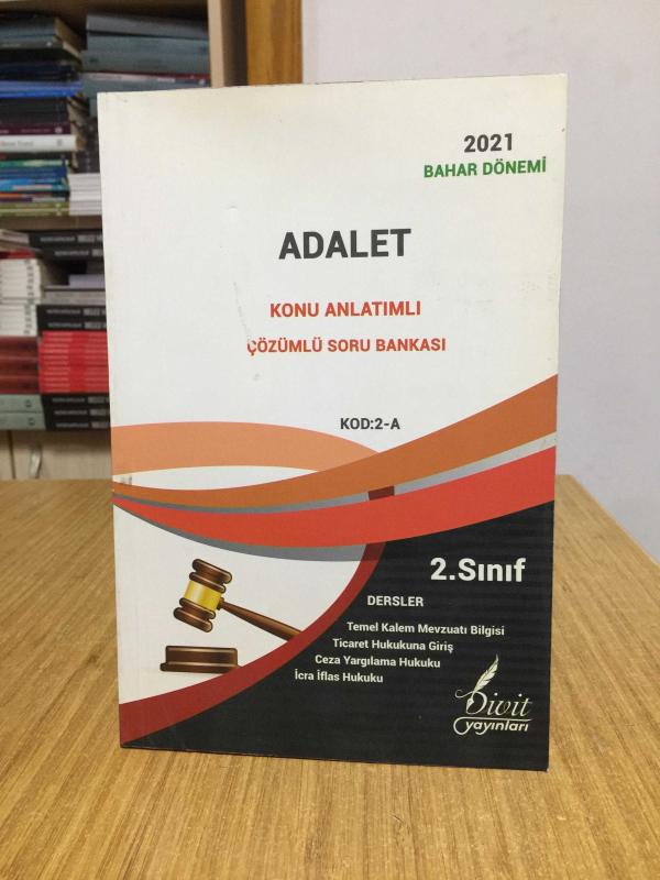 ADALET Konu Anlatımlı Çözümlü Soru Bankası 2. SINIF 2021 Bahar Dönemi Divit Yayınları
