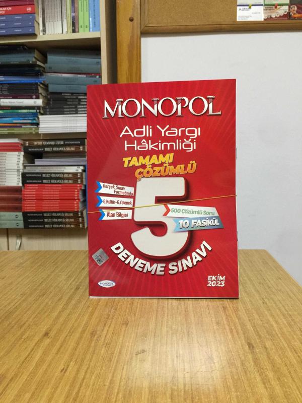 Adli İdari Hakimliği Çözümlü 5 Deneme Monopol Yayınları