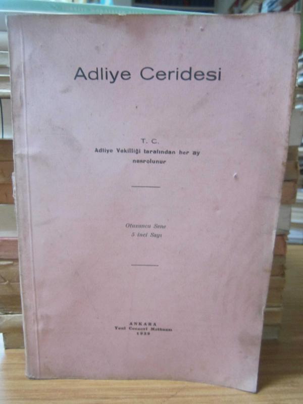 Adliye Ceridesi - Otuzuncu Sene 5 inci Sayı