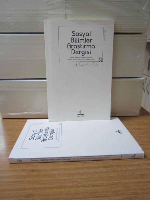 AKADER Sosyal Bilimler Araştırma Dergisi - 32.Sayı (Güz 2018) ve 33.Sayı (Güz 2019) TAKIM - Akademik Araştırma ve Dayanışma Derneği