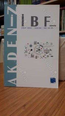 Akdeniz İİBF Dergisi - Cilt 18 Sayı 38 - Kasım 2018 - Akdeniz Üniversitesi İktisadi ve İdari Bilimler Fakültesi