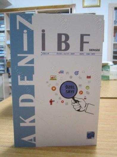 Akdeniz İİBF Dergisi - Cilt 19 - [ 2019 Özel Sayısı ] - Akdeniz Üniversitesi İktisadi ve İdari Bilimler Fakültesi