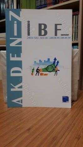 Akdeniz İİBF Dergisi - Cilt 19 Sayı 1 - Mayıs 2019 - Akdeniz Üniversitesi İktisadi ve İdari Bilimler Fakültesi