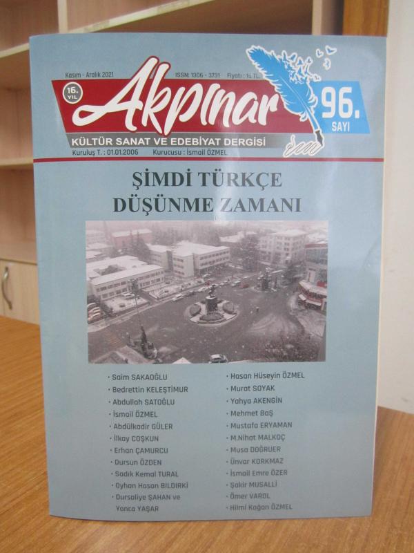 AKPINAR Kültür Sanat ve Edebiyat Dergisi - 96.Sayı -  Kasım - Aralık 2021