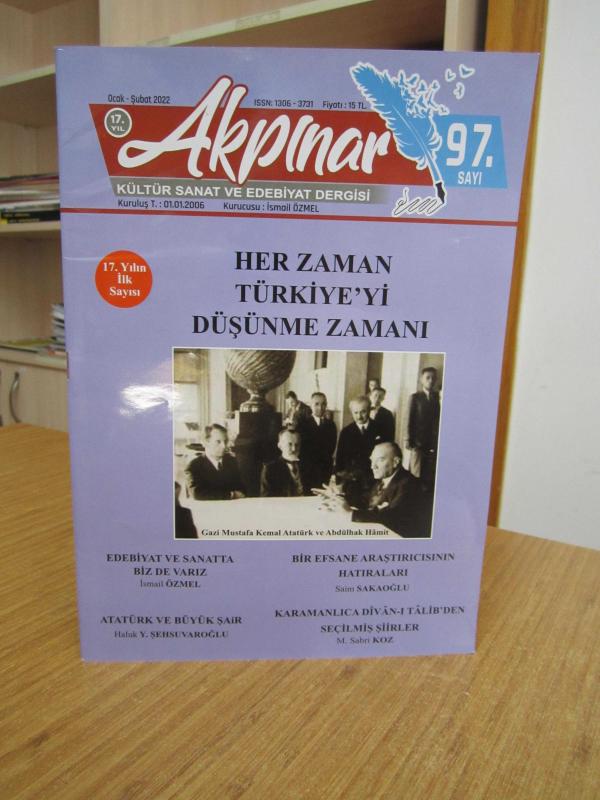 AKPINAR Kültür Sanat ve Edebiyat Dergisi - 97.Sayı - Ocak - Şubat 2022