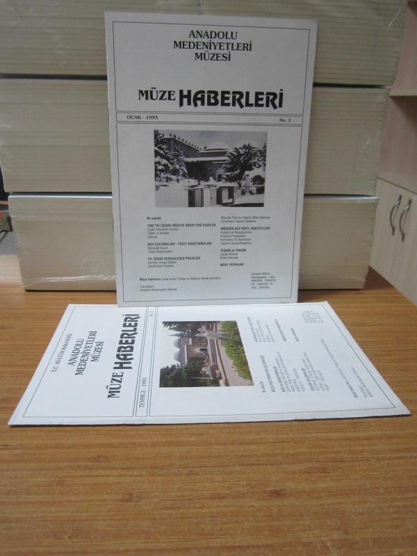 Anadolu Medeniyetler Müzesi Müze Haberleri (TÜRKÇE) - 1.Sayı (Ocak 1993) ve 2.Sayı (Temmuz 1993) TAKIM